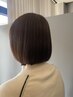 【透明感・柔らかい仕上がりの白髪染め】カット +コラーゲンカラー +水素TR 