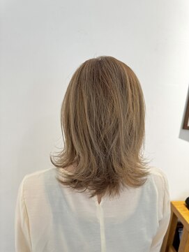 アンソル オブ リシェール(N'SOL of RICHAIR) 前髪/アンブレラカラー/こなれミディ/イメチェン/ウェーブパーマ