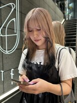 ゼスト フィーノ(ZEST fino)&nbsp;ミルクティーベージュ ＋ エンドカラー ブラック