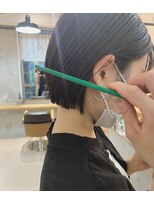 乾かすだけでキマる切りっぱなしボブ　原宿/表参道
