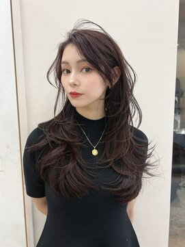 ジーナ 高田馬場(Zina) 髪質改善＊アッシュブラックセンターパート＊ 【Zina 高田馬場】