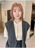 ピンクベージュラベンダーピンクコーラルピンクカラー/中西