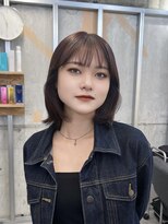 イオエ 梅田(ioe) ダブルカラー/大人ボブ/黒髪スタイル/髪質改善/縮毛矯正