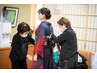 【卒業式】（早朝5時スタート）着物袴レンタル＋着付＋ヘアセット＋メイク