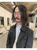 メンズボブ　メンズパーマ　メンズロング