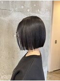 切りっぱなしボブ