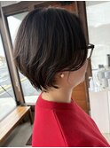 耳かけショートボブ