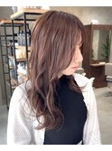 巻き髪セミロング