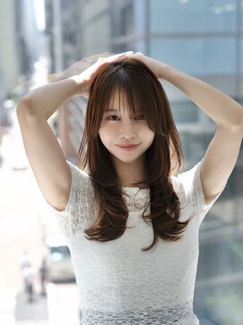 エアー 銀座(air) レイヤーカット／ナチュラル／モテ髪/銀座/ロングレイヤー