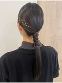 キラキラストレートタイトローポニー
