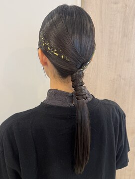 シュピネ(choupinet) キラキラストレートタイトローポニー