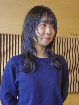 salon sea とわ　やわらかく動きのあるウルフスタイル