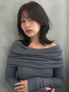 ソヨン 栄店(SOYON) 似合わせカット/ミディアムレイヤーカット/大人ガーリー/くせ毛