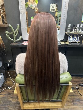 ミュー(m) ブリーチ/ピンクブラウン