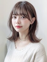 モッズヘア 越谷(mod's hair)&nbsp;外ハネミディアム/くびれレイヤー/透明感カラー/小顔p越谷