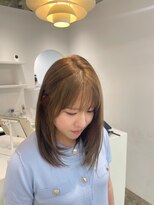 フィット ヒュー 千葉(fit hue) ミルクティーブロンド/ダークブルー/デジタルパーマ/千葉駅