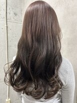 ルノン フィージュ(LUNON fieju)&nbsp;黒髪クラゲヘアーオリーブグレー小顔ココアベージュ