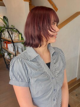 サロンエフ(salon f) レイヤーボブ×モーヴブラウン