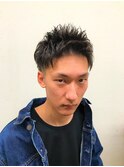 ツーブロアップバング