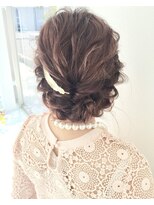 ヒーリングヘア レビ(healinghair lebe) 【lebe/賀来】ヘアアレンジ　結婚式パーティお呼ばれヘア