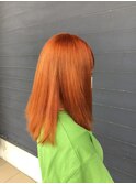 【Aries南富山/富山市】オレンジカラー×艶髪ロングスタイル♪