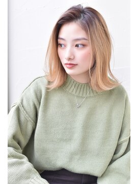 アルス(ars) 前髪なし大人ミディ外ハネボブ★