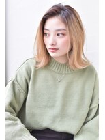 アルス(ars) 前髪なし大人ミディ外ハネボブ★