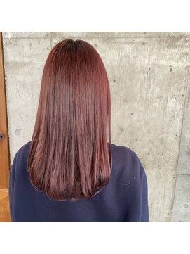 エース (ACE) ACE うるツヤチェリーレッド×セミロング