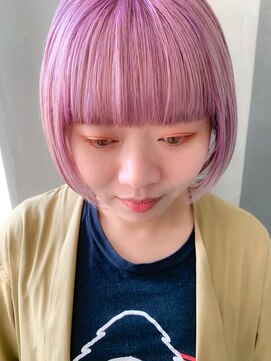 テトヘアー(teto hair) ペールパープル、ピンクパープル、ワイドバング、ミニボブ