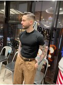 【LUDLOW BROS.】田宮 サイドパート ハイフェードカットバーバー