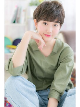 ミック ヘアアンドビューティー 大山店(miq  Hair&Beauty) ナチュラルモードグレイアッシュスパイキ―ショートa1