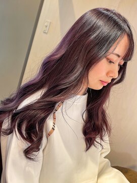 エル(elle) グラデーションカラーピンクグレージュ暖色系カラー春カラー