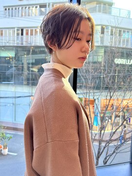 ジアン バイ ミルボン NU茶屋町+(GIEN by milbon) 透明感あふれる20代30代40代50代ハンサムショートボブ@田中俊成