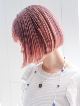 アルバム 渋谷パルコ(ALBUM) ピンクボブ_グレージュカラーボブウルフココアベージュ_ba344091
