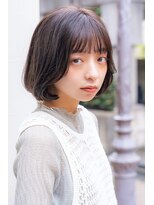 メーヴェ(Mowen) mowen 南堀江　ボブ×ココアベージュ×艶髪×ダブルバング