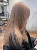 ミルクティーベージュダブルカラーインナーカラーケアブリーチ