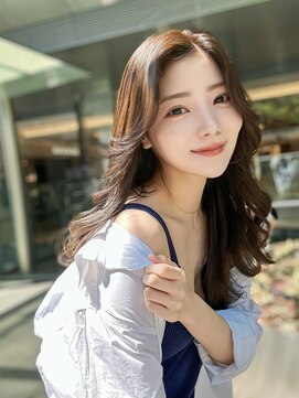 コア 銀座(COA) 前髪に合わせ/リフトレイヤー/ナチュラル/くびれ巻き/モテ髪