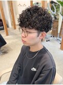 【LOVEST服部】1分で決まるマッシュパーマ/ダークアッシュ