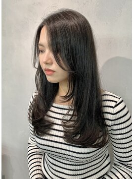 エル 北千住(elu) ロングレイヤー_カーキグレージュ