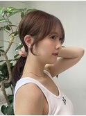 結んでもかわいい"顔周りカット"