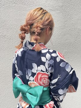 ハイル(KHAIR) 浴衣ヘアアレンジ/金城二千厚