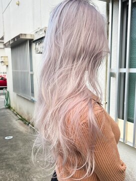 デビュー 沖縄泡瀬店(Debut) こなれミディ/イメチェン/前髪/アンブレラカラー/ウェーブパーマ