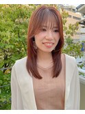 顔周りロングスタイル