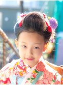 7歳七五三着付け