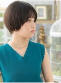 ■美髪シルキーベージュマッシュショート27-3戸頭20代30代40代