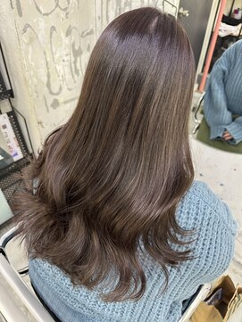 サル(saru) #ラベンダーベージュ × #レイヤーカット