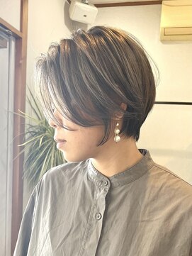 リシェア(re.share) オリーブグレージュ/くびれショート/ダブルカラー