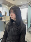 ざっくりレイヤーカット☆似合わせカット/韓国ヘア/暗髪カラー