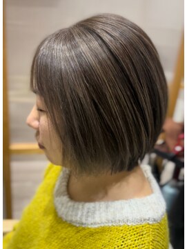 ベルダ 高槻(BELDAD) ハイライトショートヘアダブルカラーアディクシーカラー