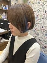 モーメント(moment)&nbsp;インナーカラー透け感ボブ